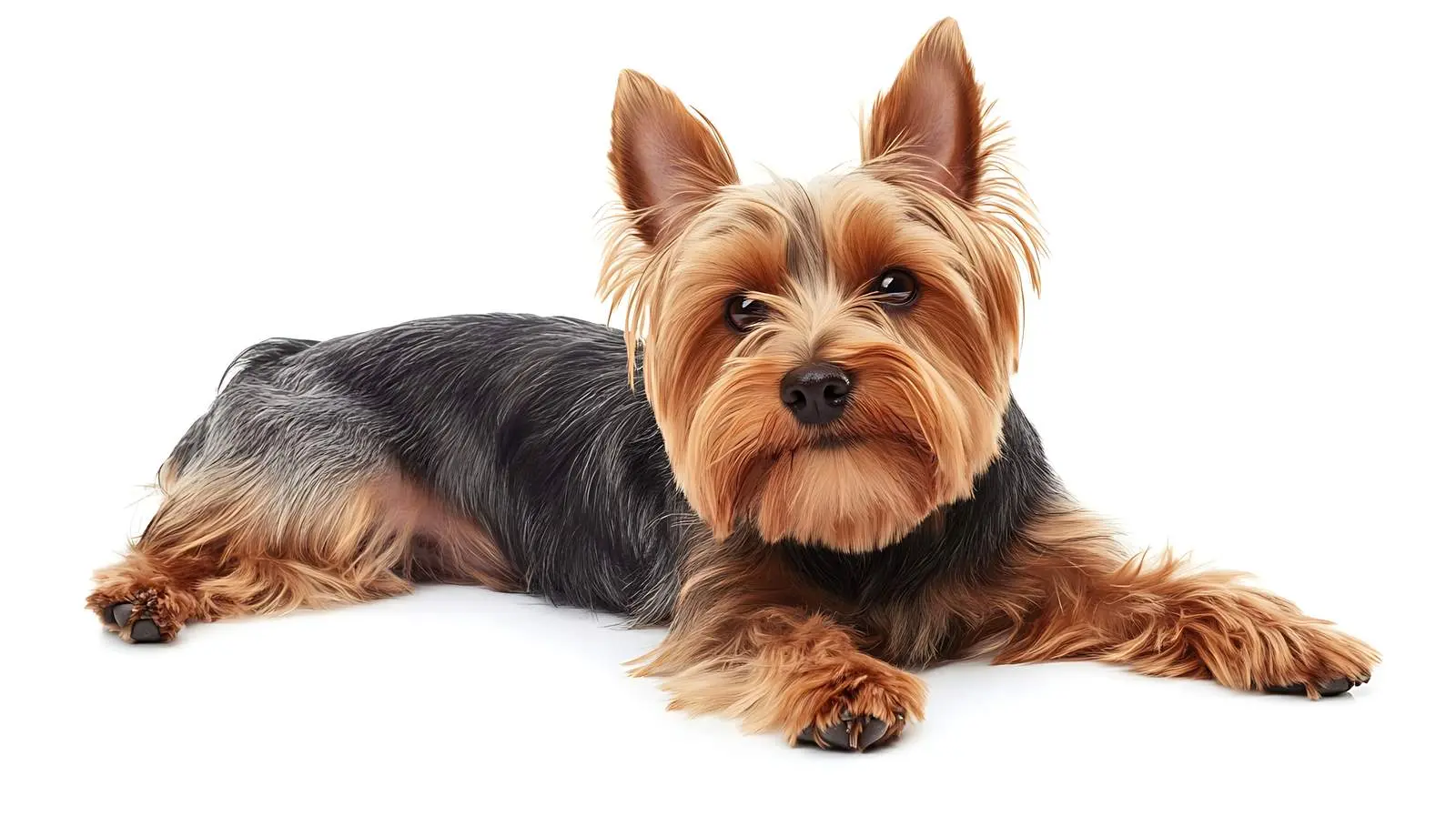 Cute Yorkshire Terrier Isolated on White Background — free download from Dotvec