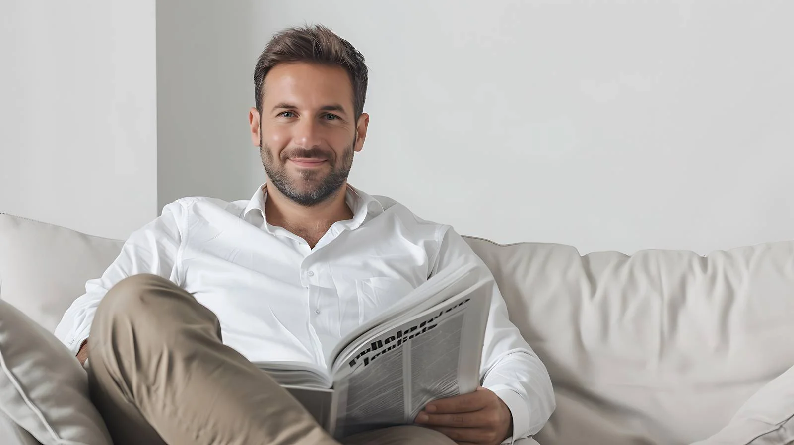 Happy Businessman in White Shirt — free download from Dotvec