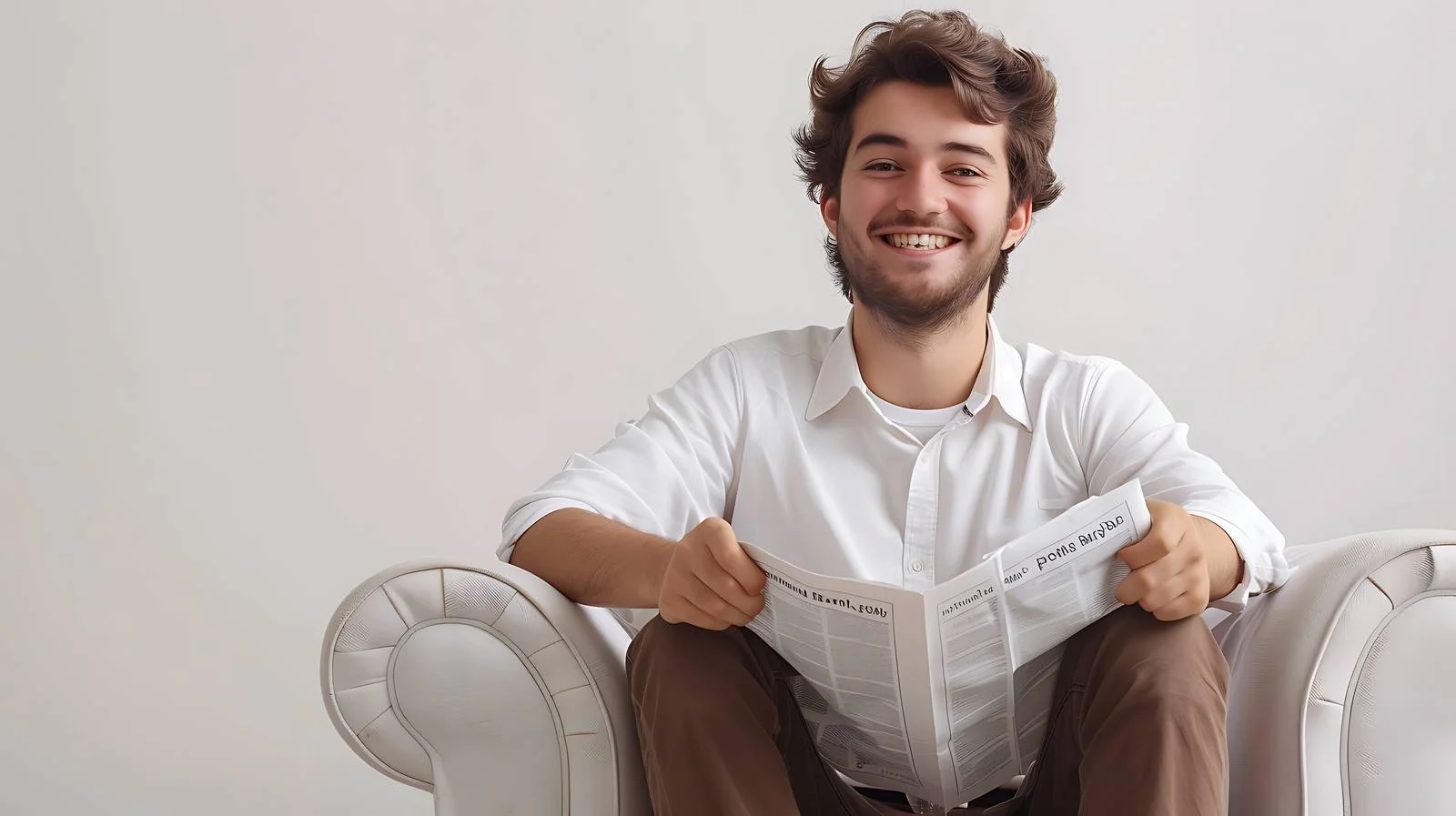 Happy Businessman in White Shirt — free download from Dotvec