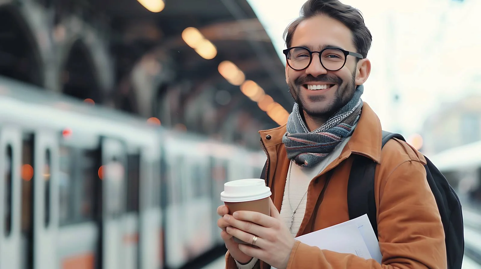 Professional Businessman with Reusable Cup — free download from Dotvec