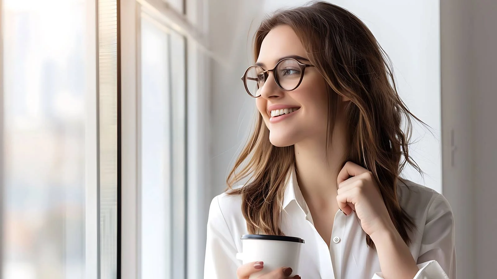 Professional Businesswoman Enjoying Coffee Break – free caucasian image from Dotvec