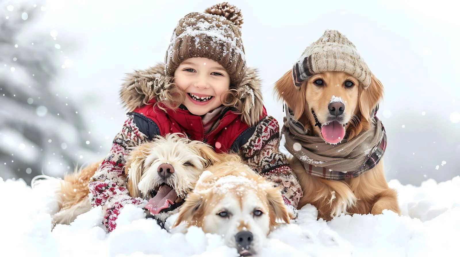 Family Winter Portait — free download from Dotvec