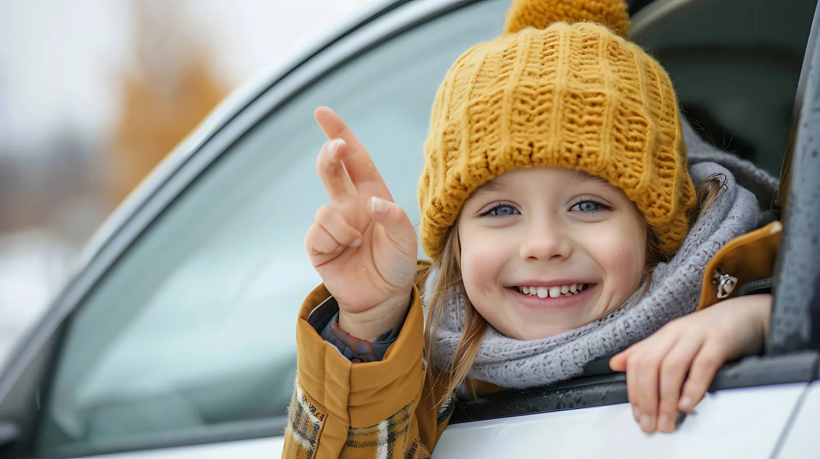 Cheerful Girl with Wool Cap — free download from Dotvec