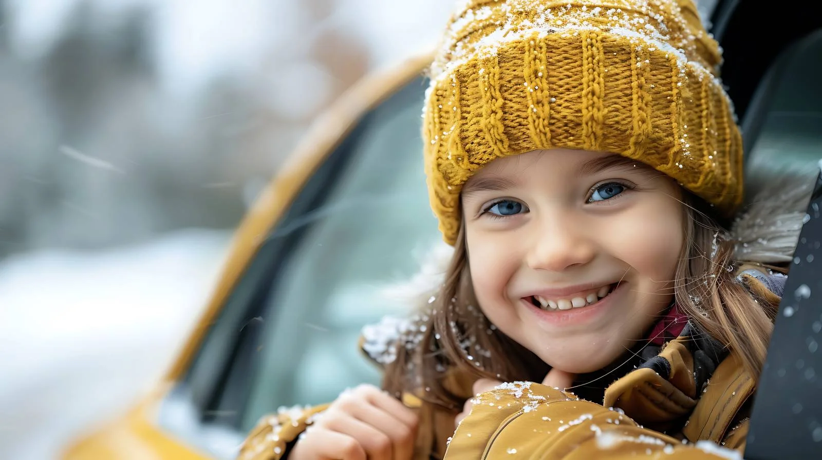 Cheerful Child in Knit Cap Playfully Posing — free download from Dotvec