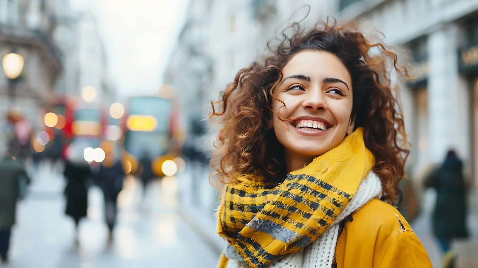Joyful Woman City Portrait London UK — free download from Dotvec