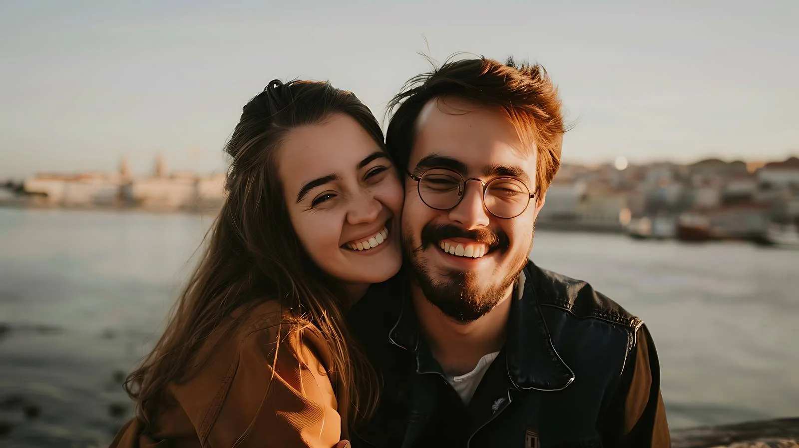 Happy Couple by Waterfront — free download from Dotvec