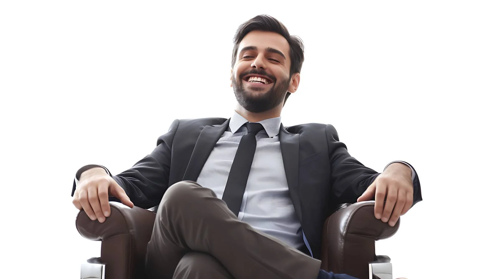Happy Businessman in Armchair — free download from Dotvec