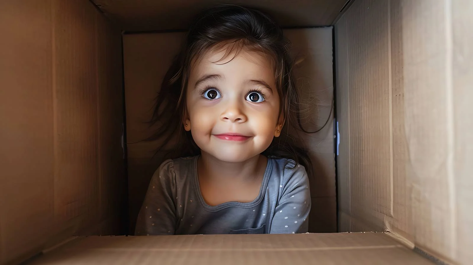 Imaginative Child in Cardboard Box — free download from Dotvec