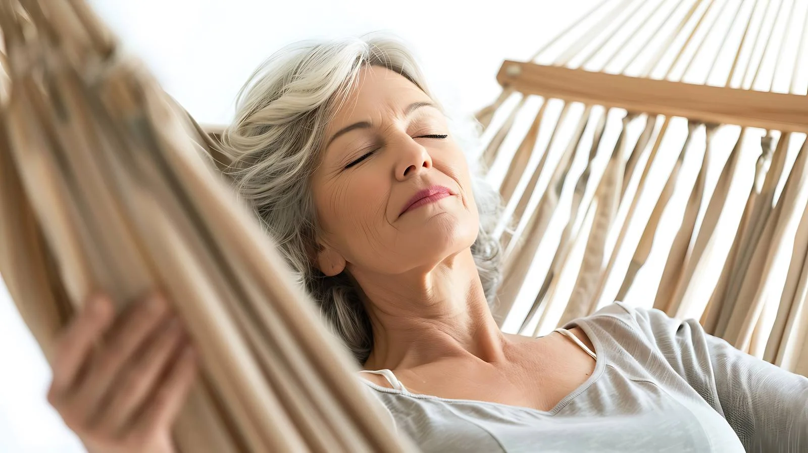 Tranquil Mature Woman Relaxing Portrait — free download from Dotvec