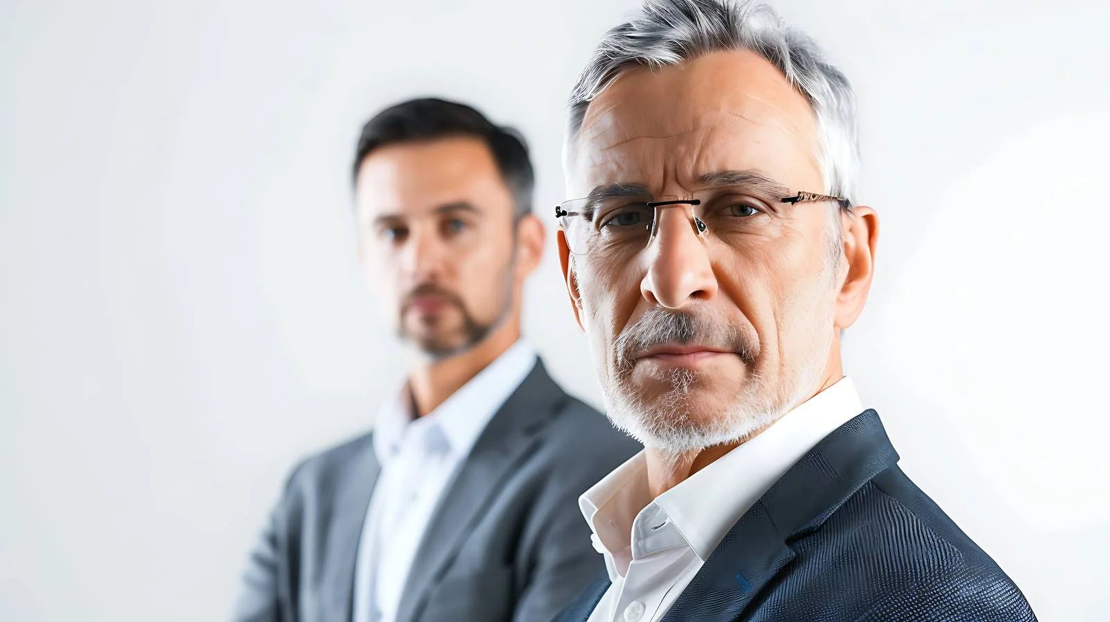 Professional Businessman with Senior Colleague Portrait — free download from Dotvec