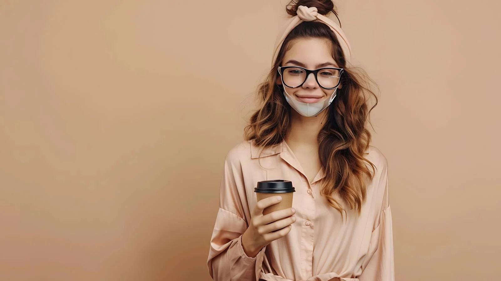 Pretty Woman in Pajamas Portrait — free download from Dotvec