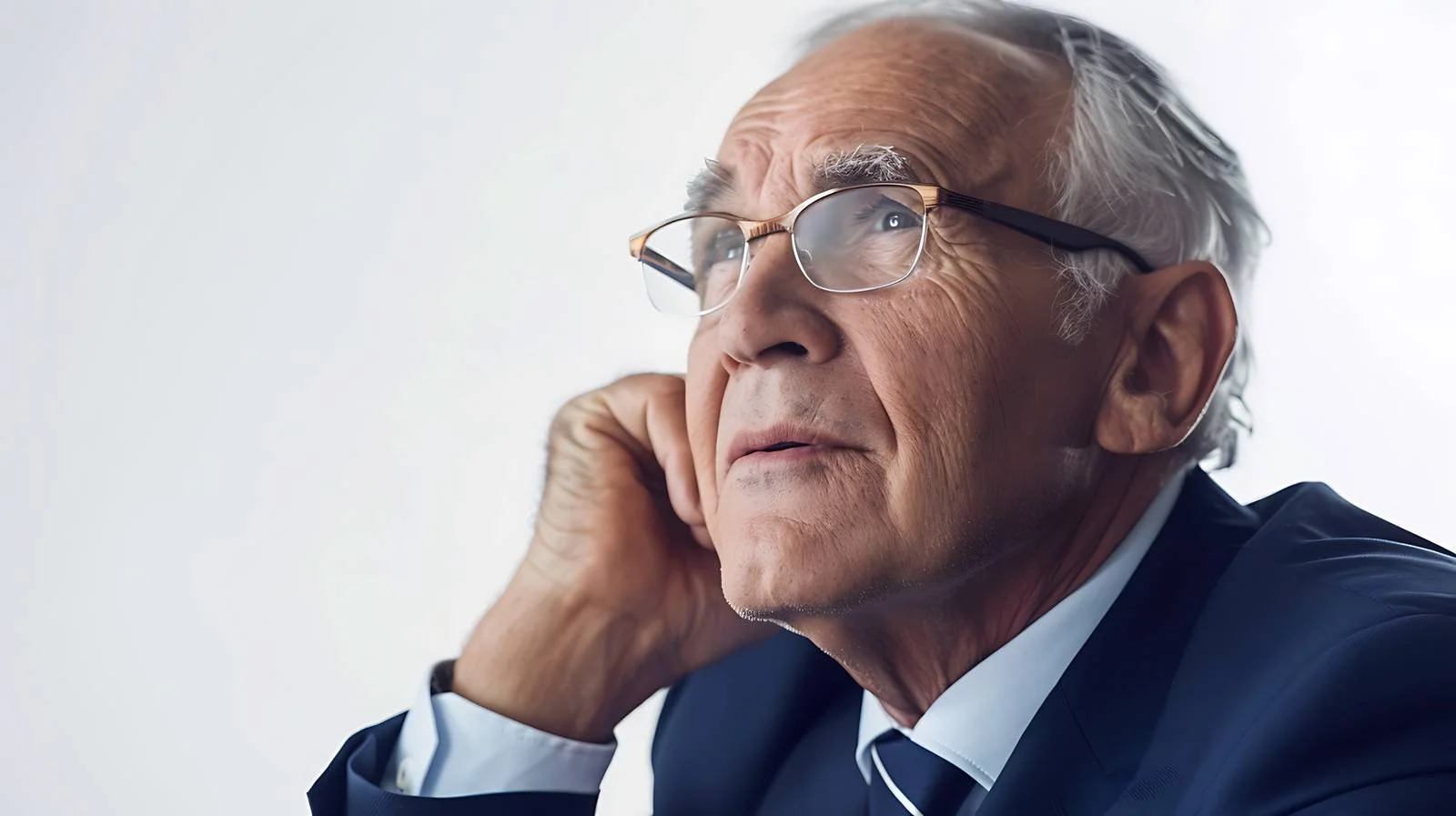 Senior Businessman Listening in a Meeting — free download from Dotvec