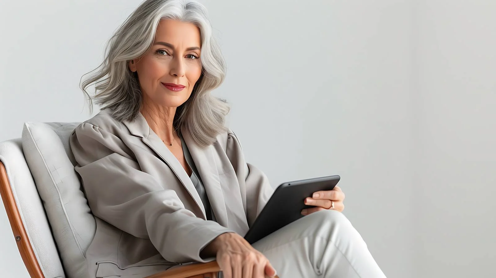 Senior Businesswoman Lounge Portrait — free download from Dotvec