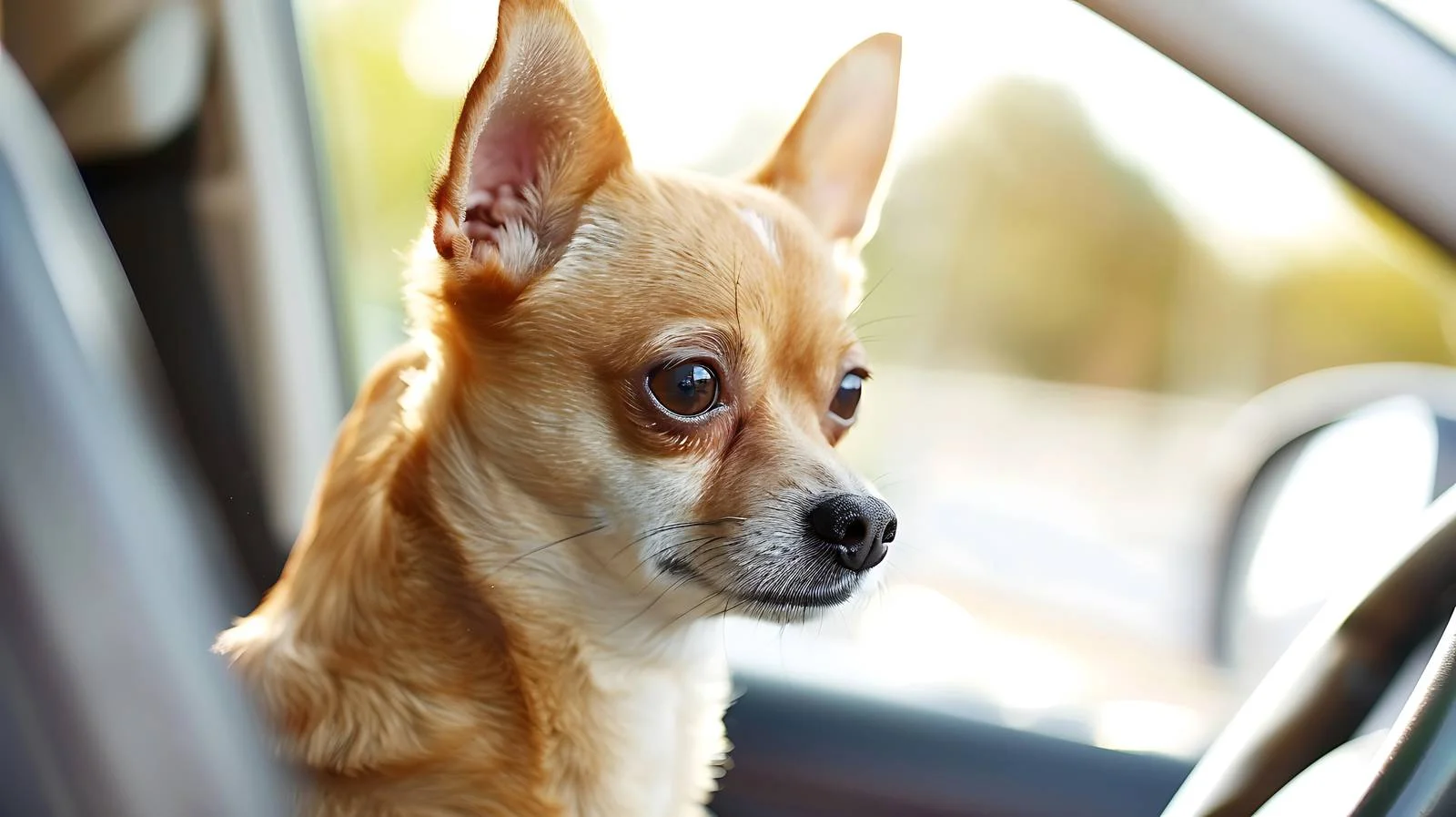 In-Car Small Dog Portrait — free download from Dotvec