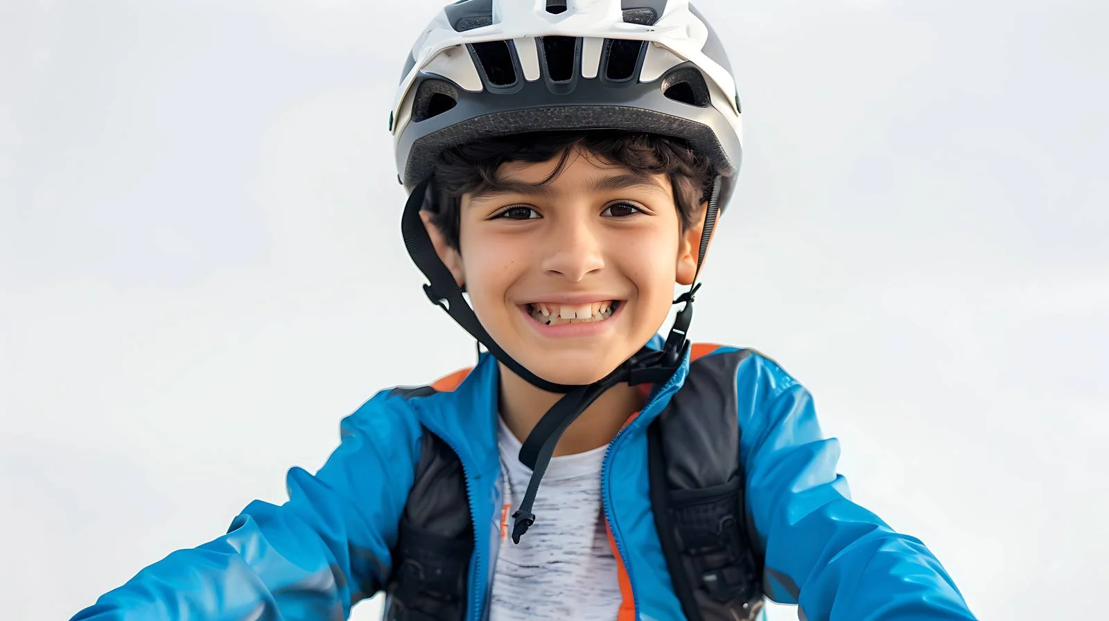 Happy Boy with BMX Bike Portrait — free download from Dotvec