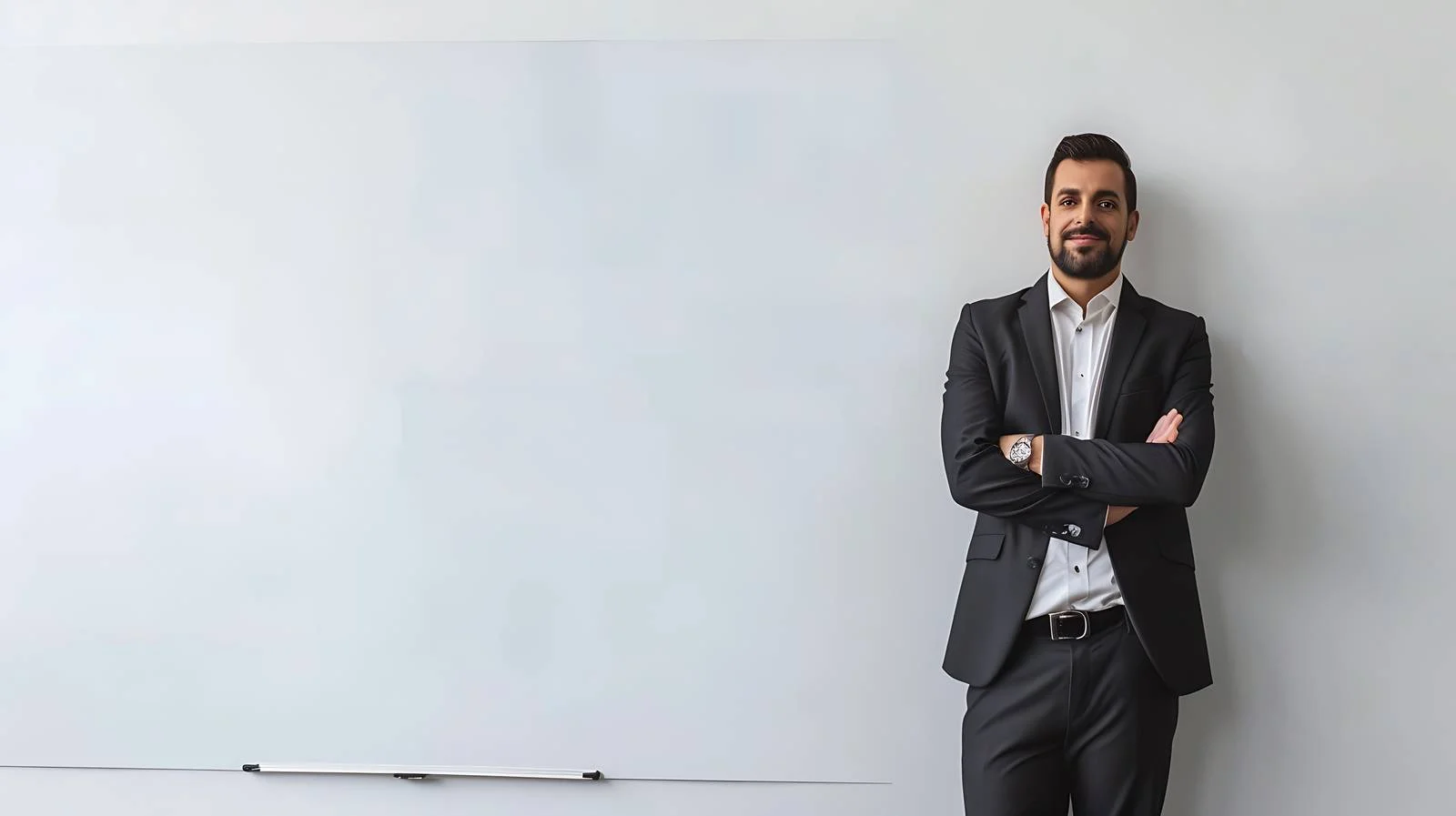 Professional Businessman at Whiteboard Presentation — free download from Dotvec