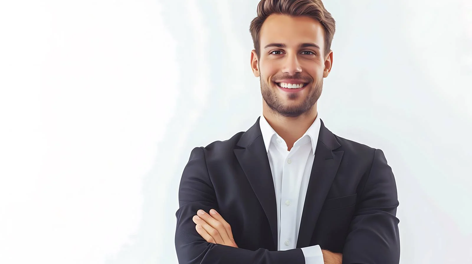 Smiling Businessman in Office — free download from Dotvec