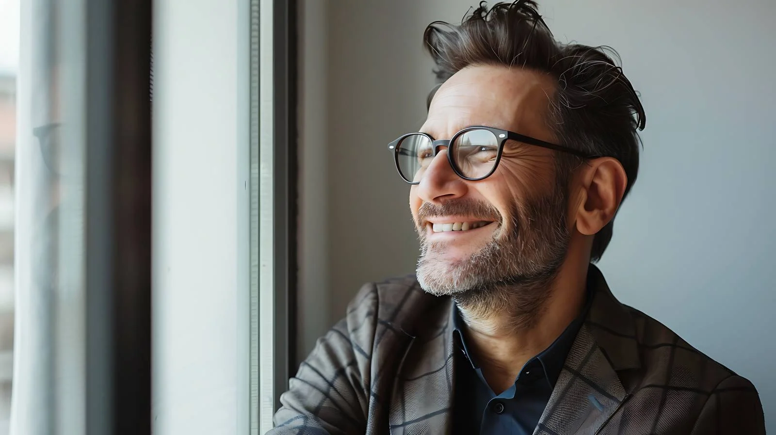 Confident Businessman in Glasses Portrait — free download from Dotvec