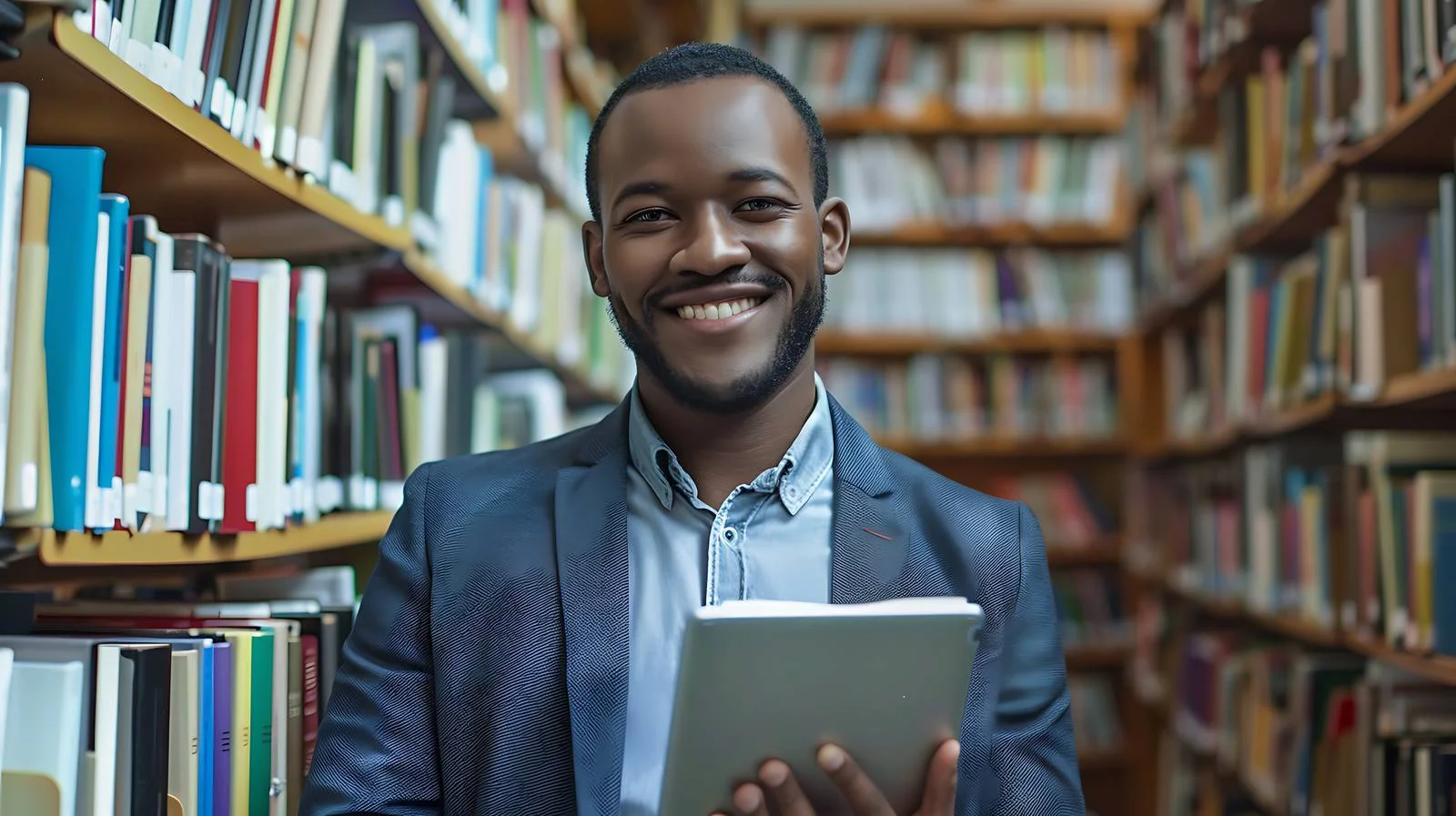 Professional businessman using digital tablet — free download from Dotvec