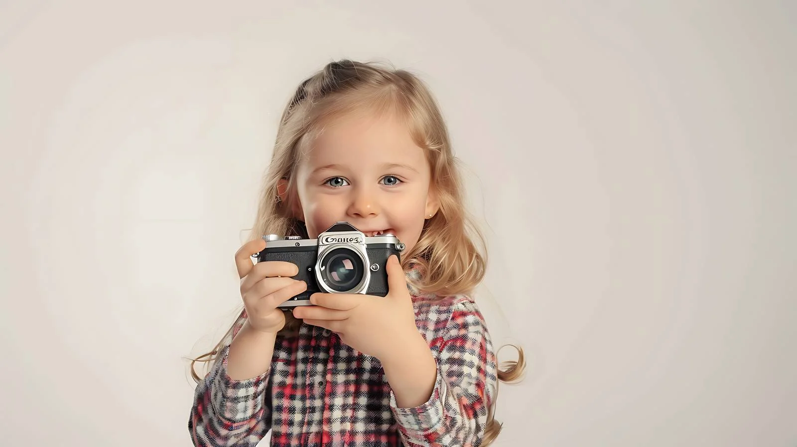 Vintage Camera Portrait Girl Smiling — free download from Dotvec