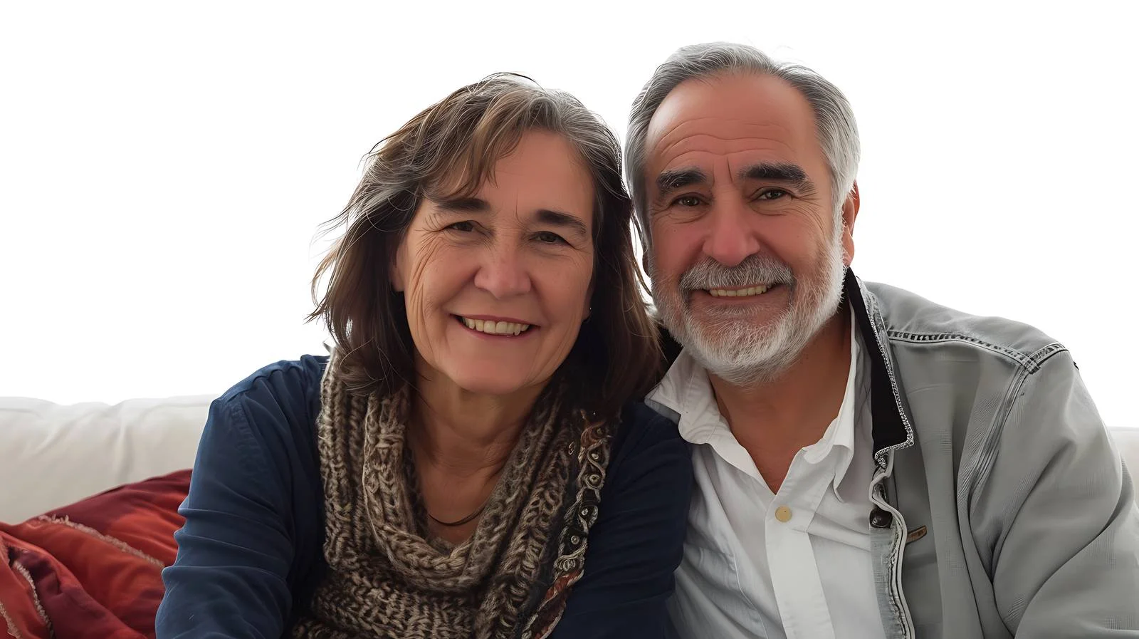 Happy Mature Couple on Home Couch — free download from Dotvec
