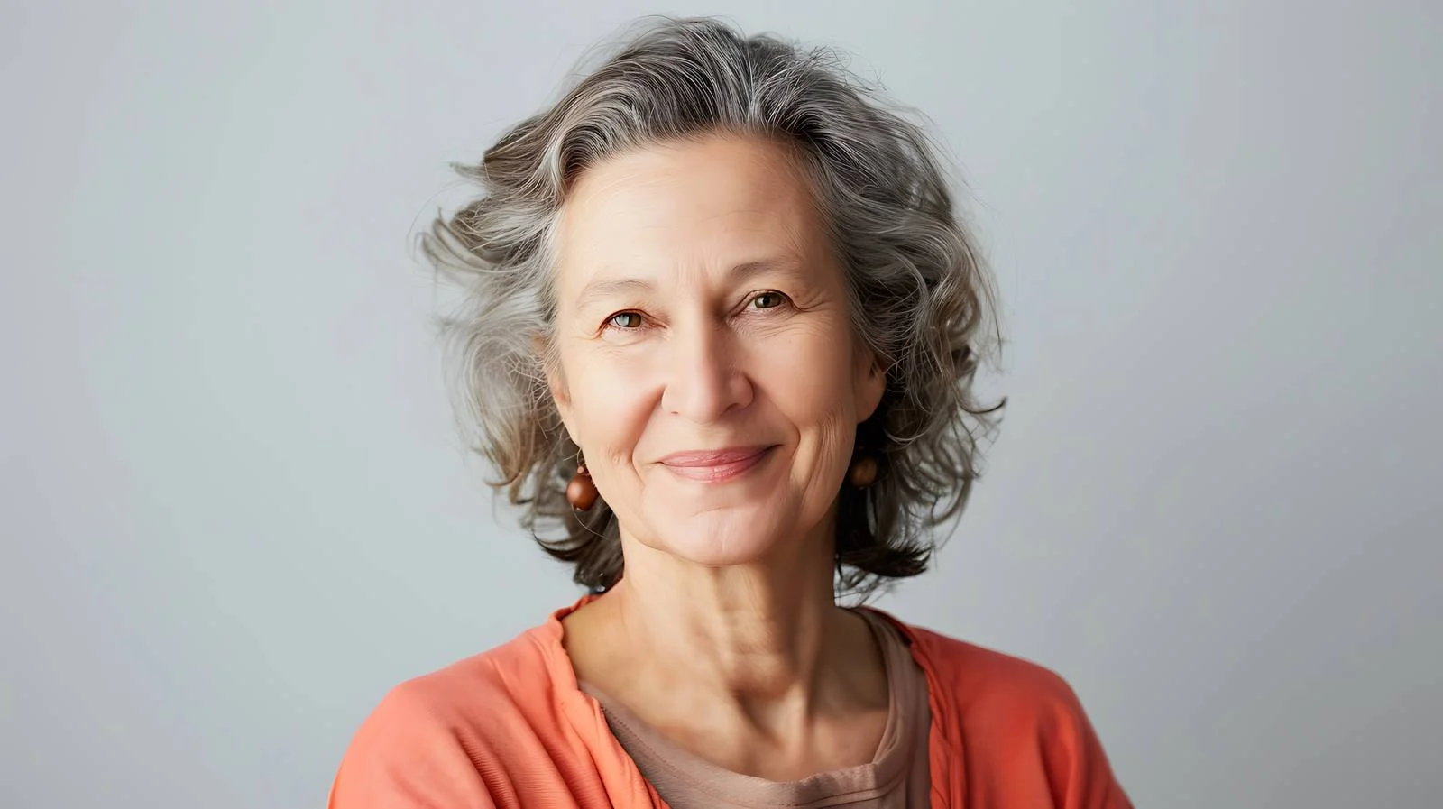 Smiling Mature Woman Portrait — free download from Dotvec