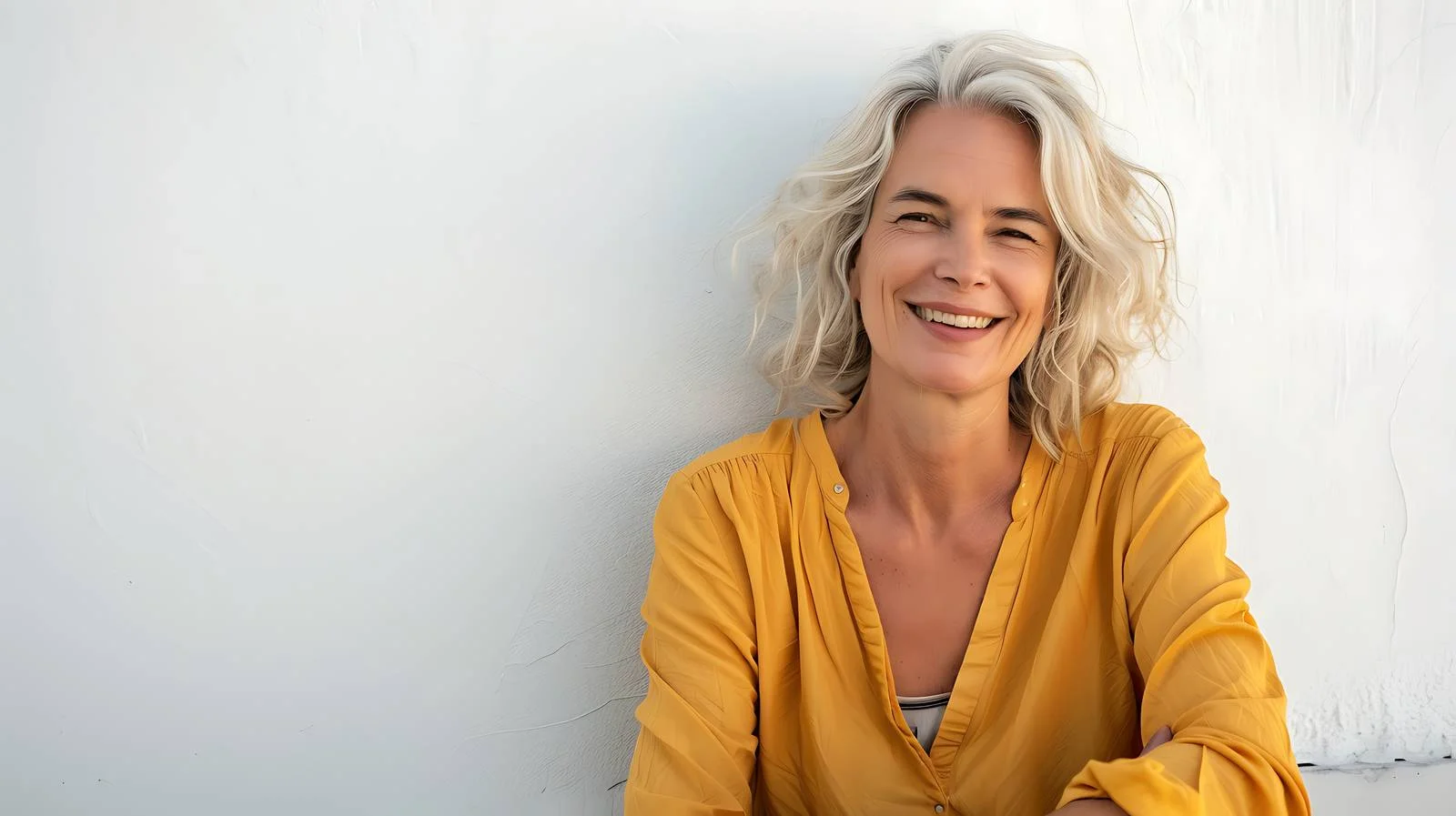 Serene Mature Woman on Terrace — free download from Dotvec