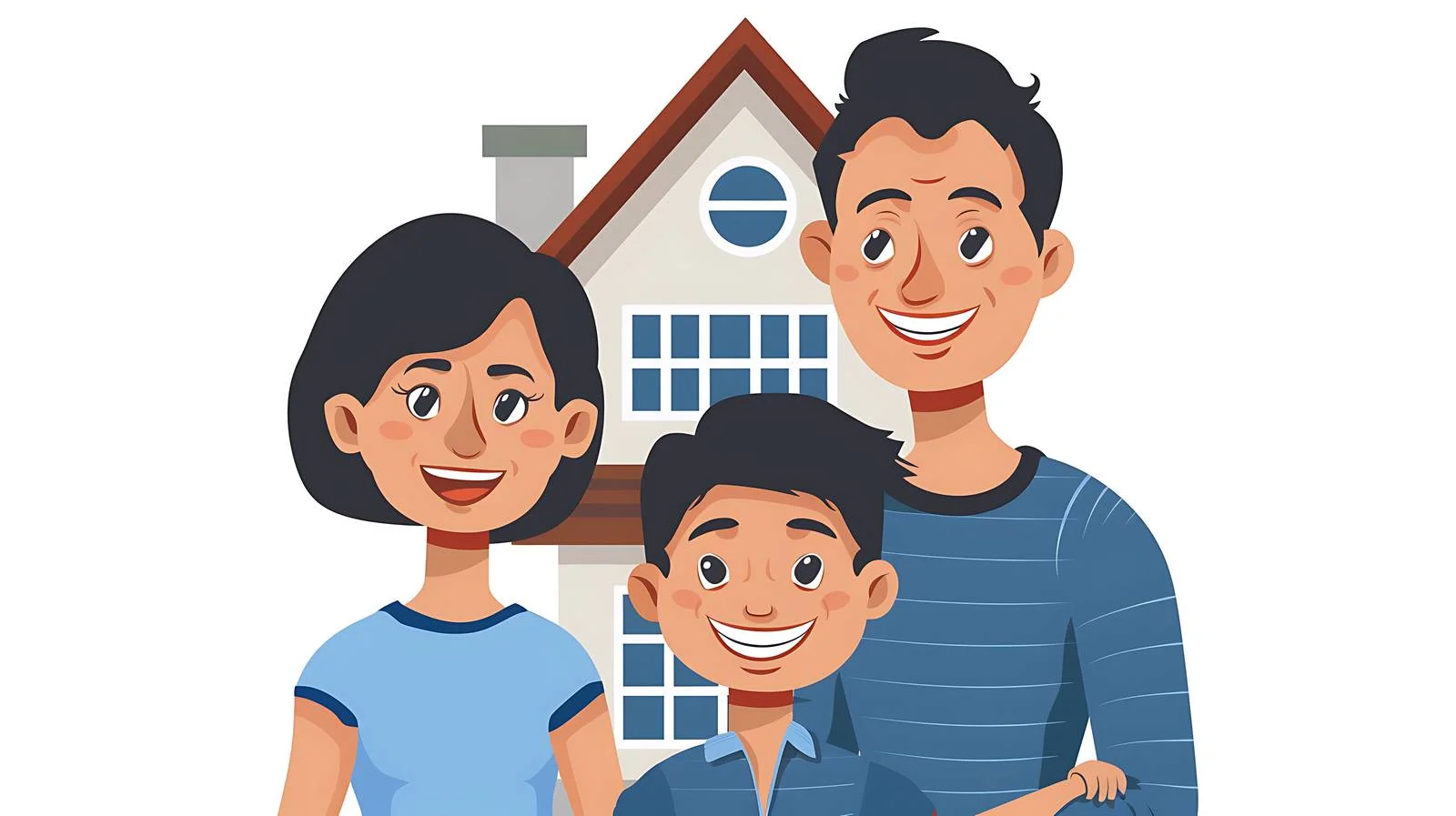 Happy Family Portrait — free download from Dotvec