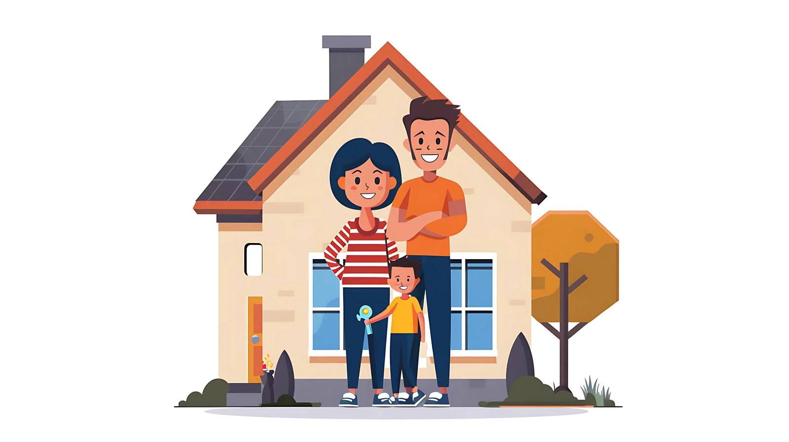 Happy Family Portrait — free download from Dotvec