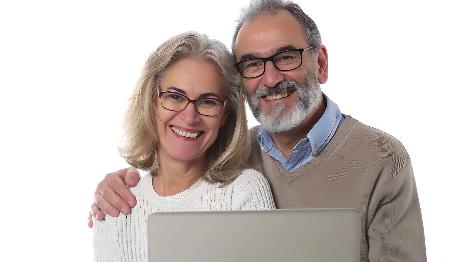 Elderly Couple Laptop Use — free download from Dotvec