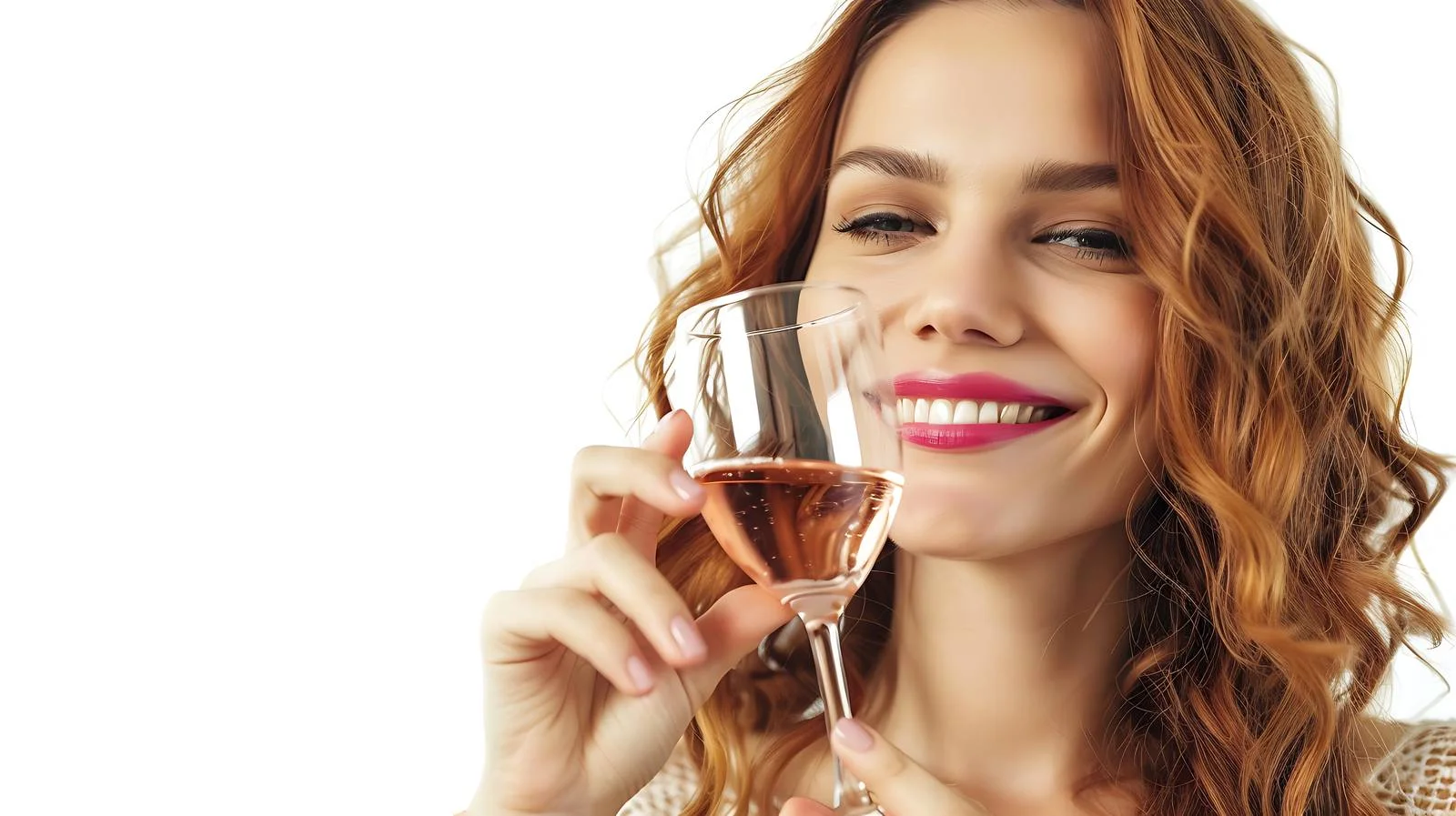 Joyful Woman Enjoying Wine with Family — free download from Dotvec
