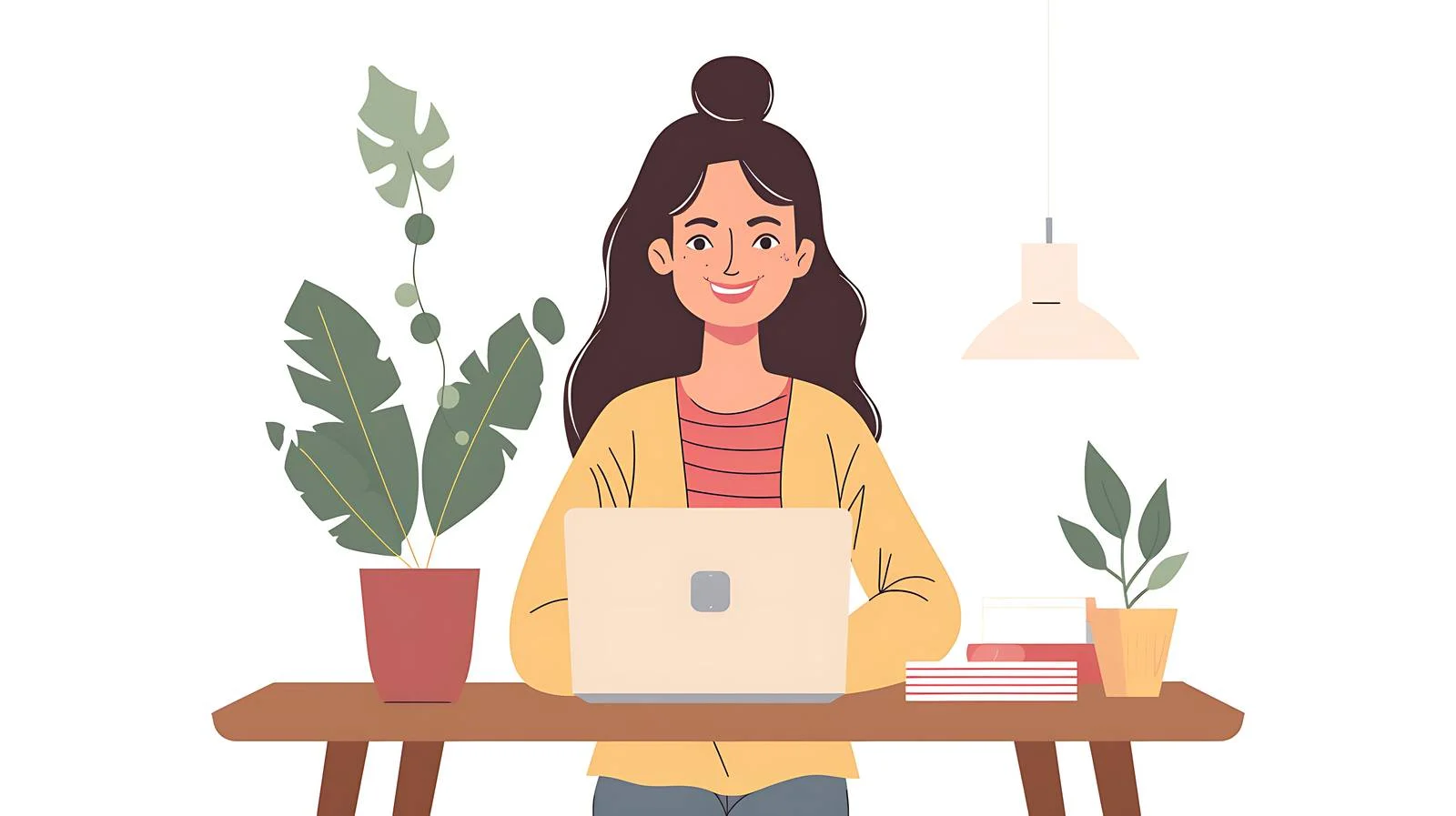 Professional Woman Working on Laptop — free download from Dotvec