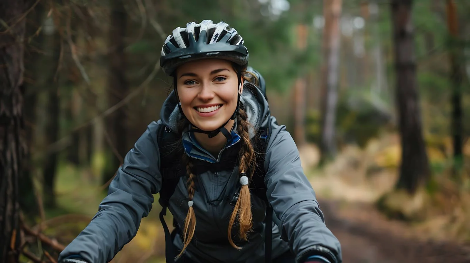 Outdoor enthusiast with mountain bike portrait — free download from Dotvec