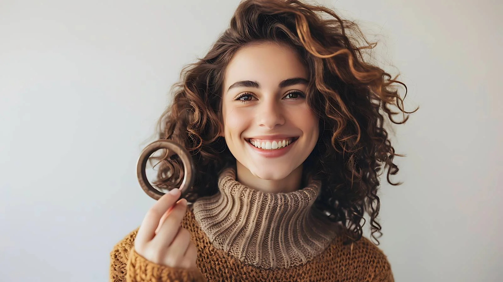 Joyful Woman Holding Horse at Home — free download from Dotvec