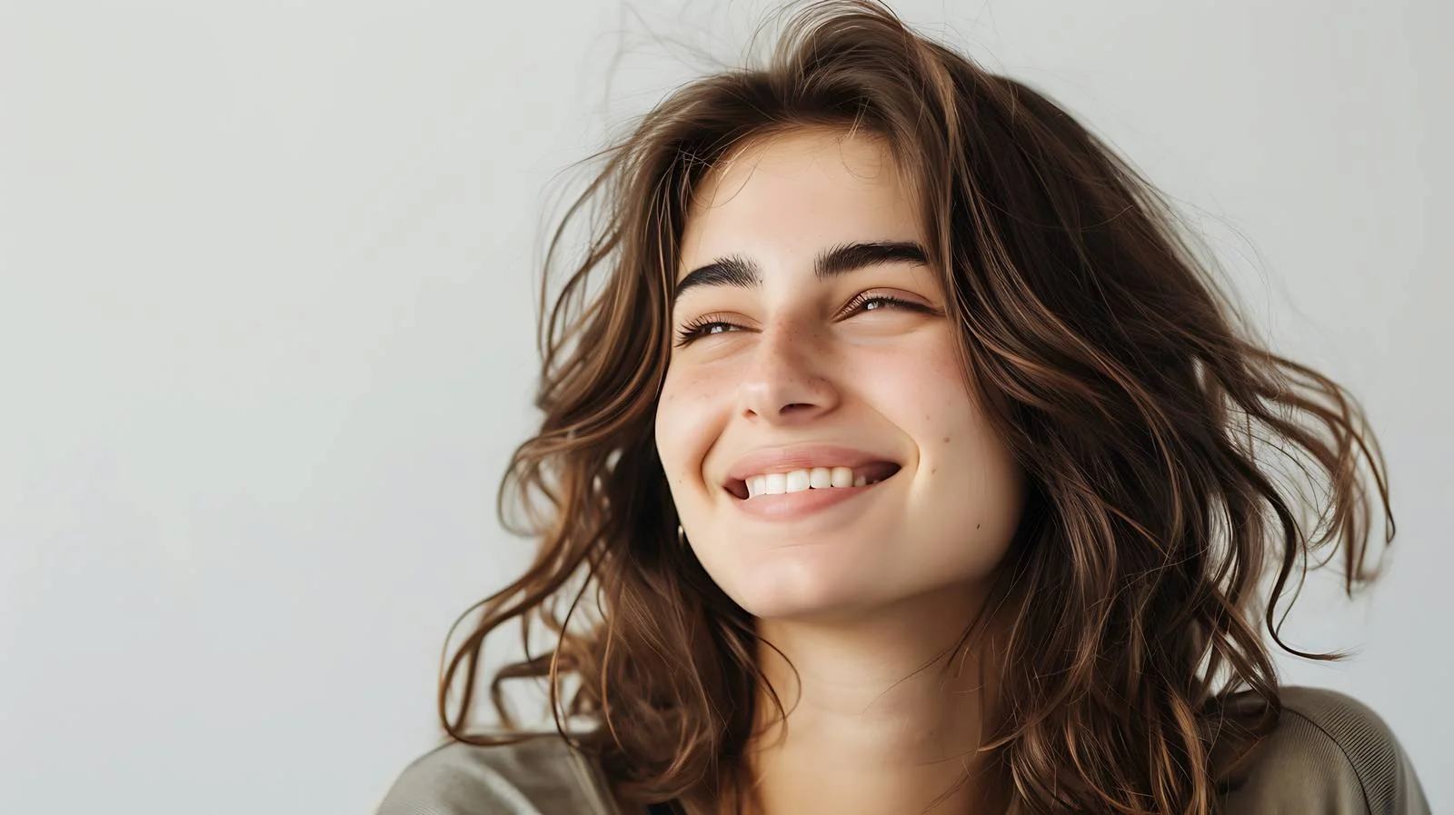 Serene Young Woman Gazing Ahead — free download from Dotvec