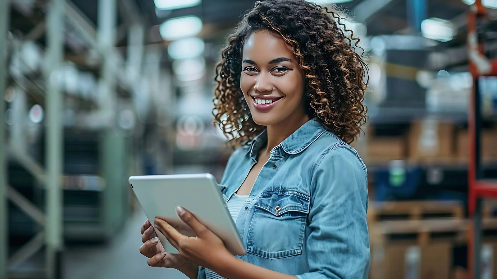 Young Woman Using Tablet Outdoors — free download from Dotvec
