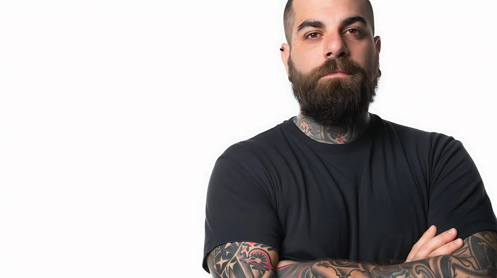 Professional Tattoo Artist Portrait in Studio — free download from Dotvec