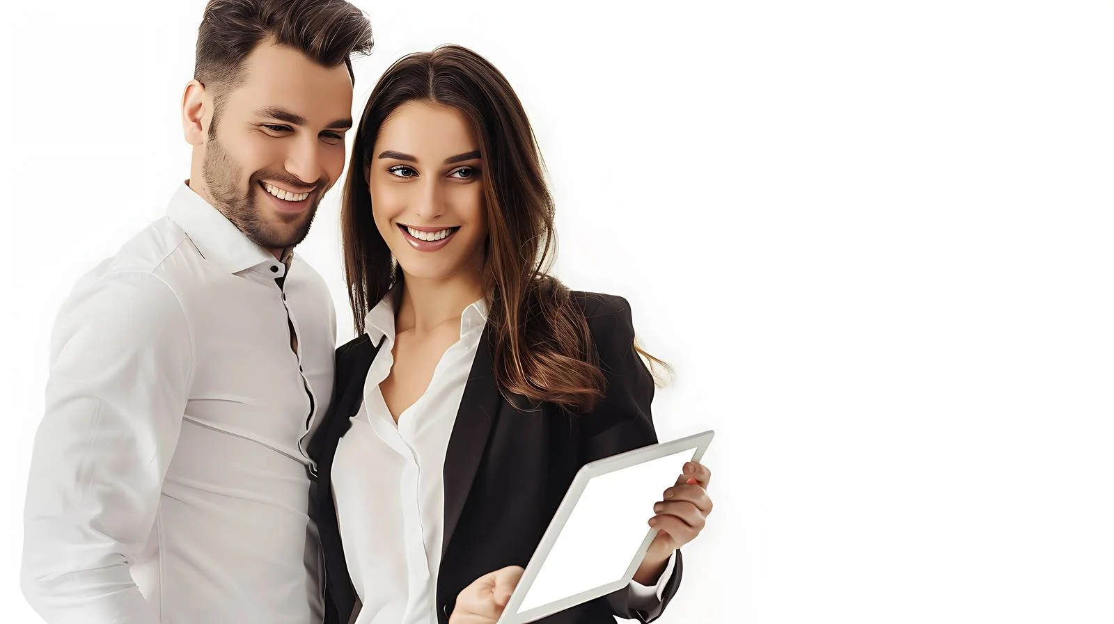 Professional Business Partners Reviewing Together — free download from Dotvec