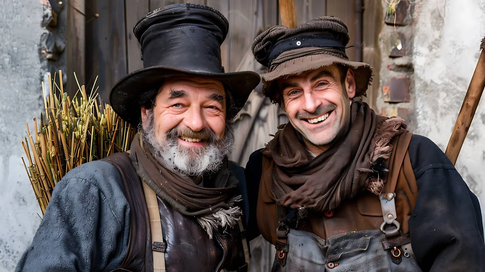 Smiling Chimney Sweeps Portrait — free download from Dotvec