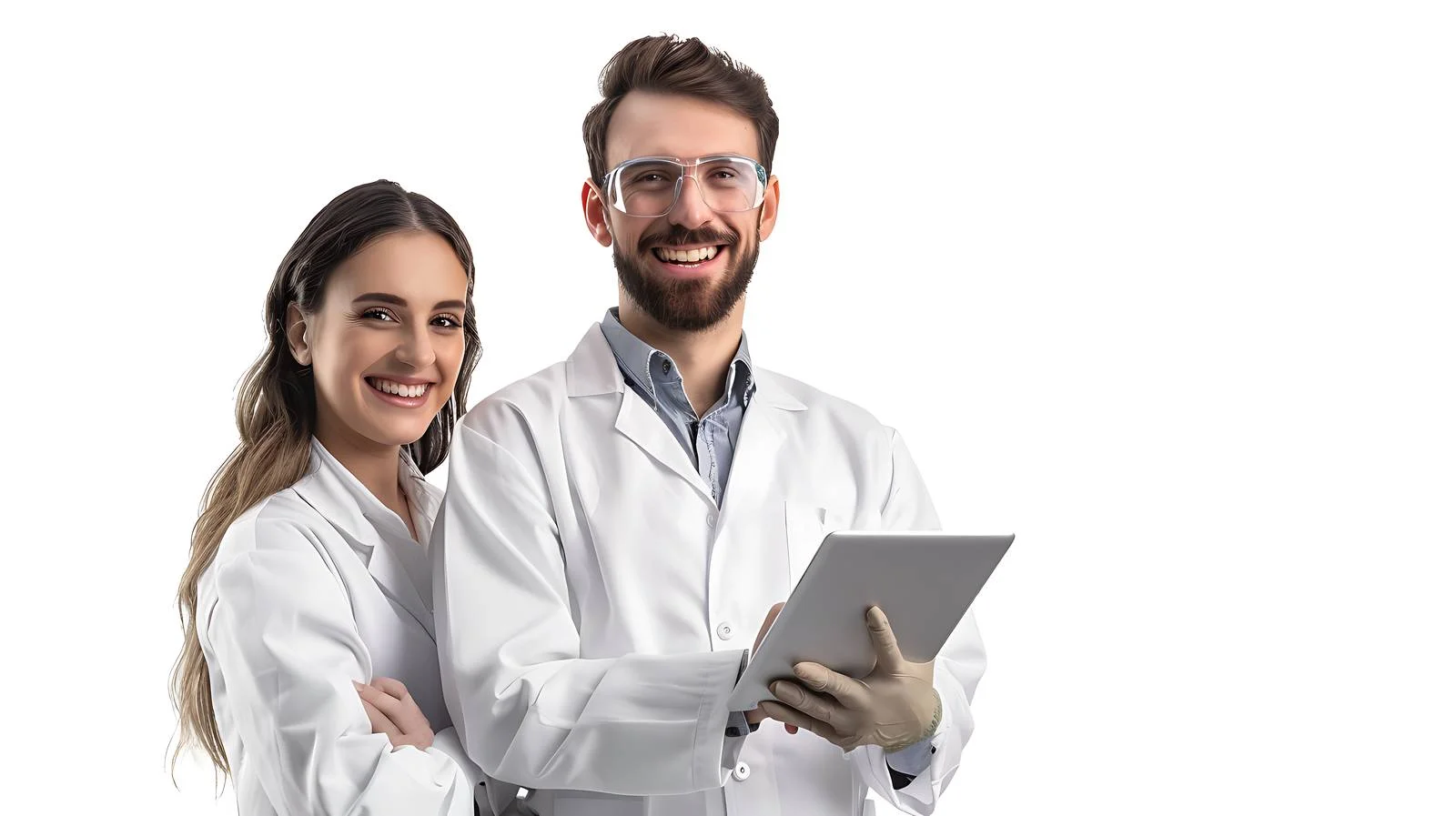 Professional Technicians with Tablet — free download from Dotvec