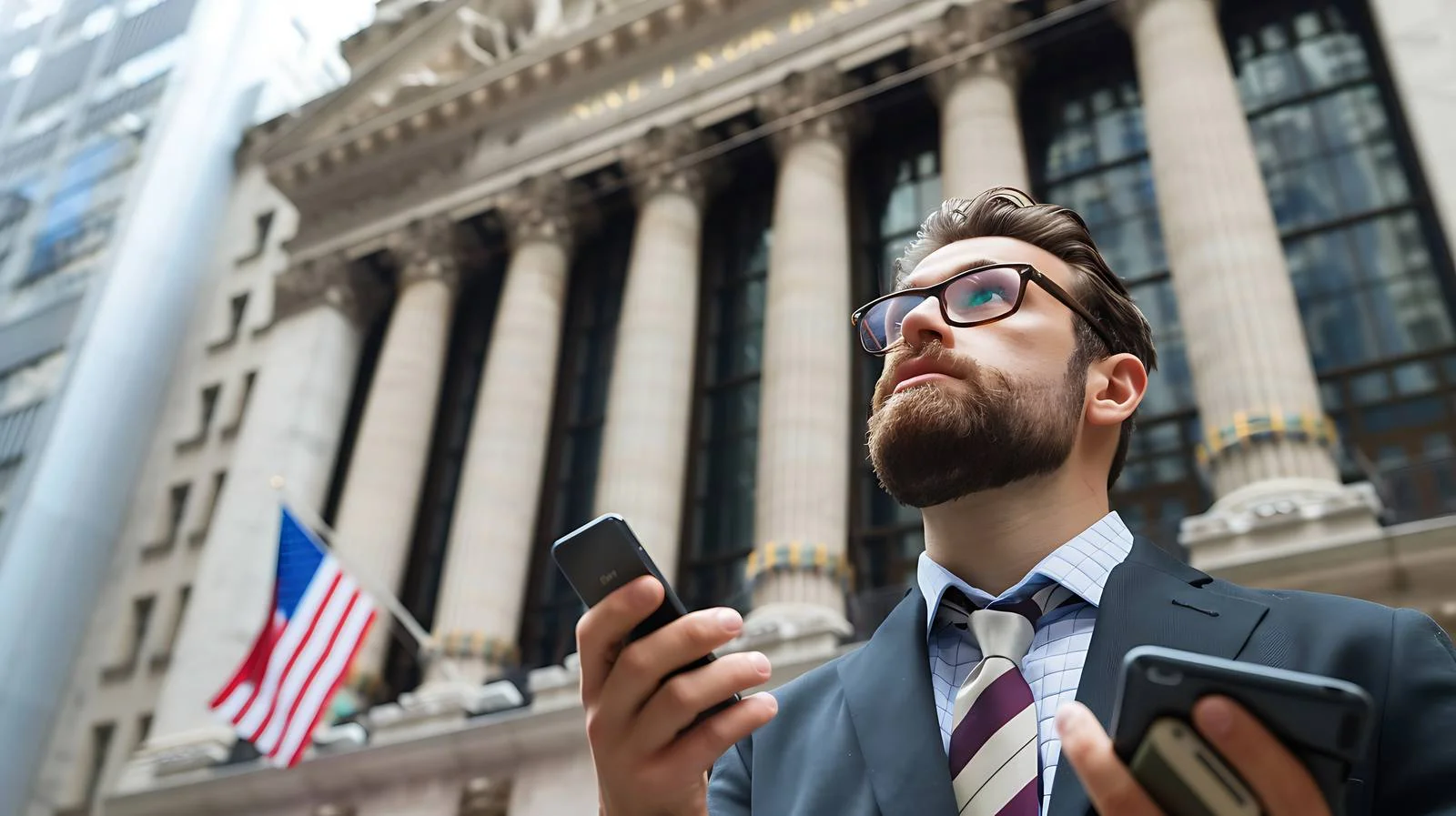 Stressed Businessman with Cellphone — free download from Dotvec