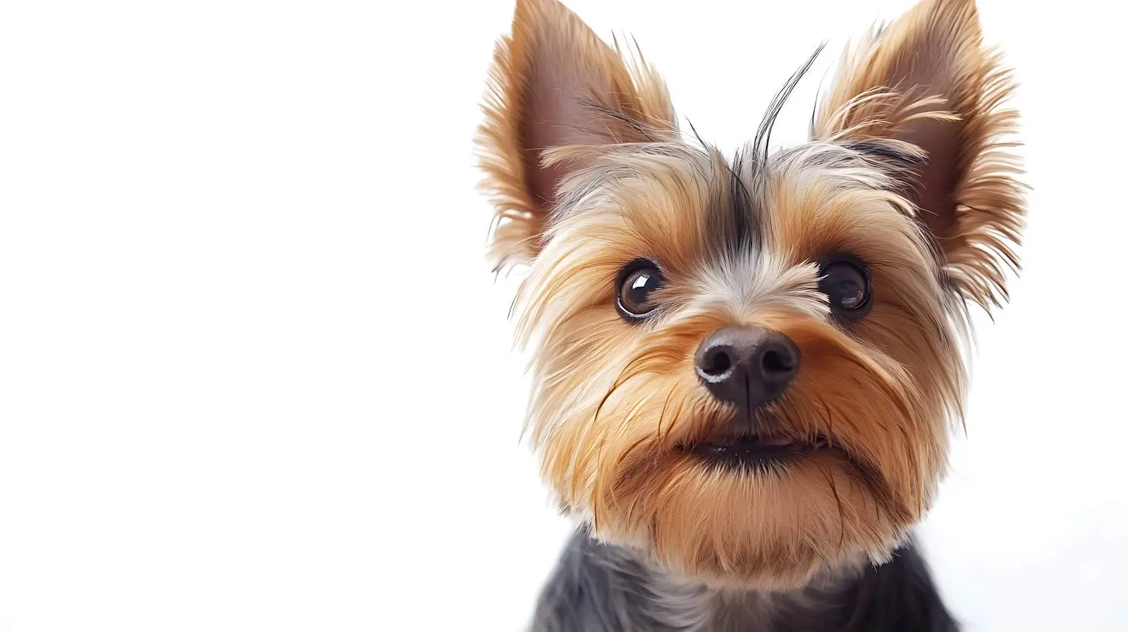 Yorkshire Terrier Closeup on White Background — free download from Dotvec