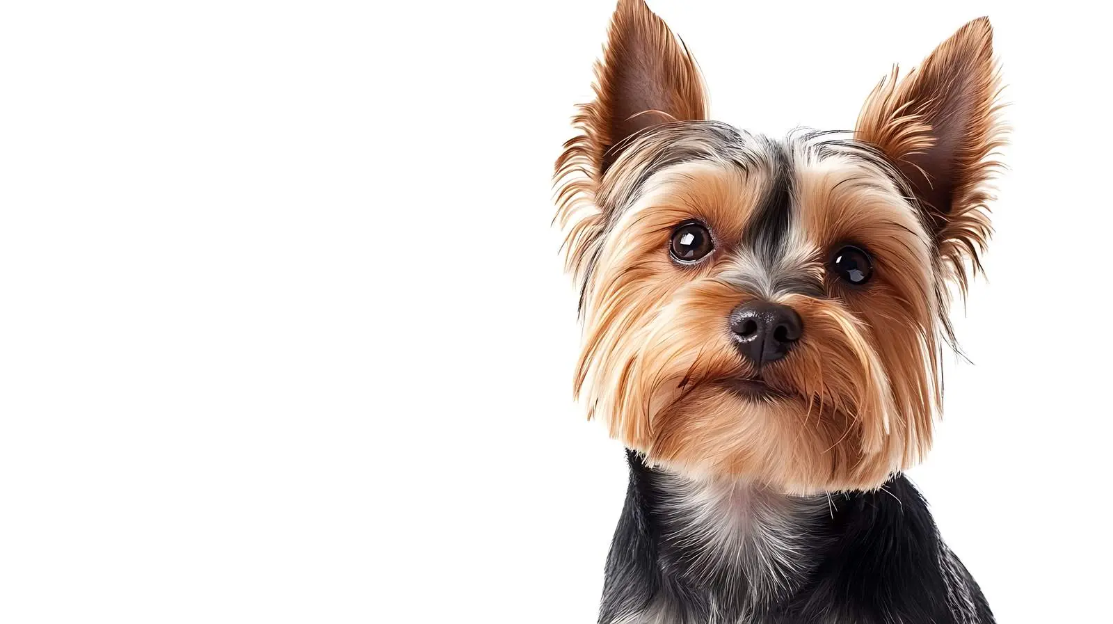 Close-Up of Yorkshire Terrier on White Background — free download from Dotvec