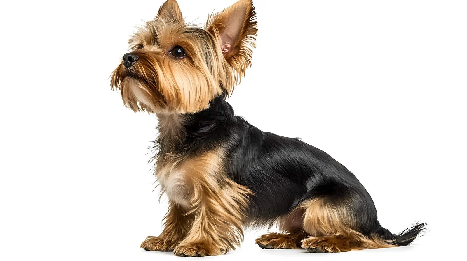 Side View Yorkshire Terrier Isolated on White Background – free profile image from Dotvec