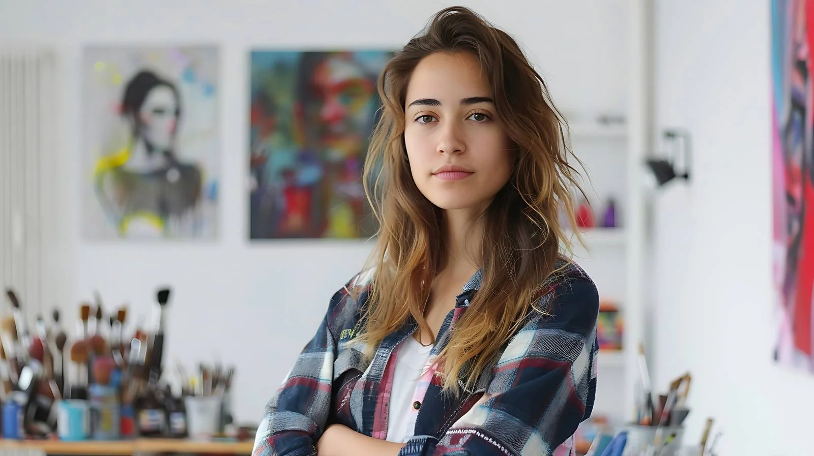 Young Artist in Studio Portrait — free download from Dotvec