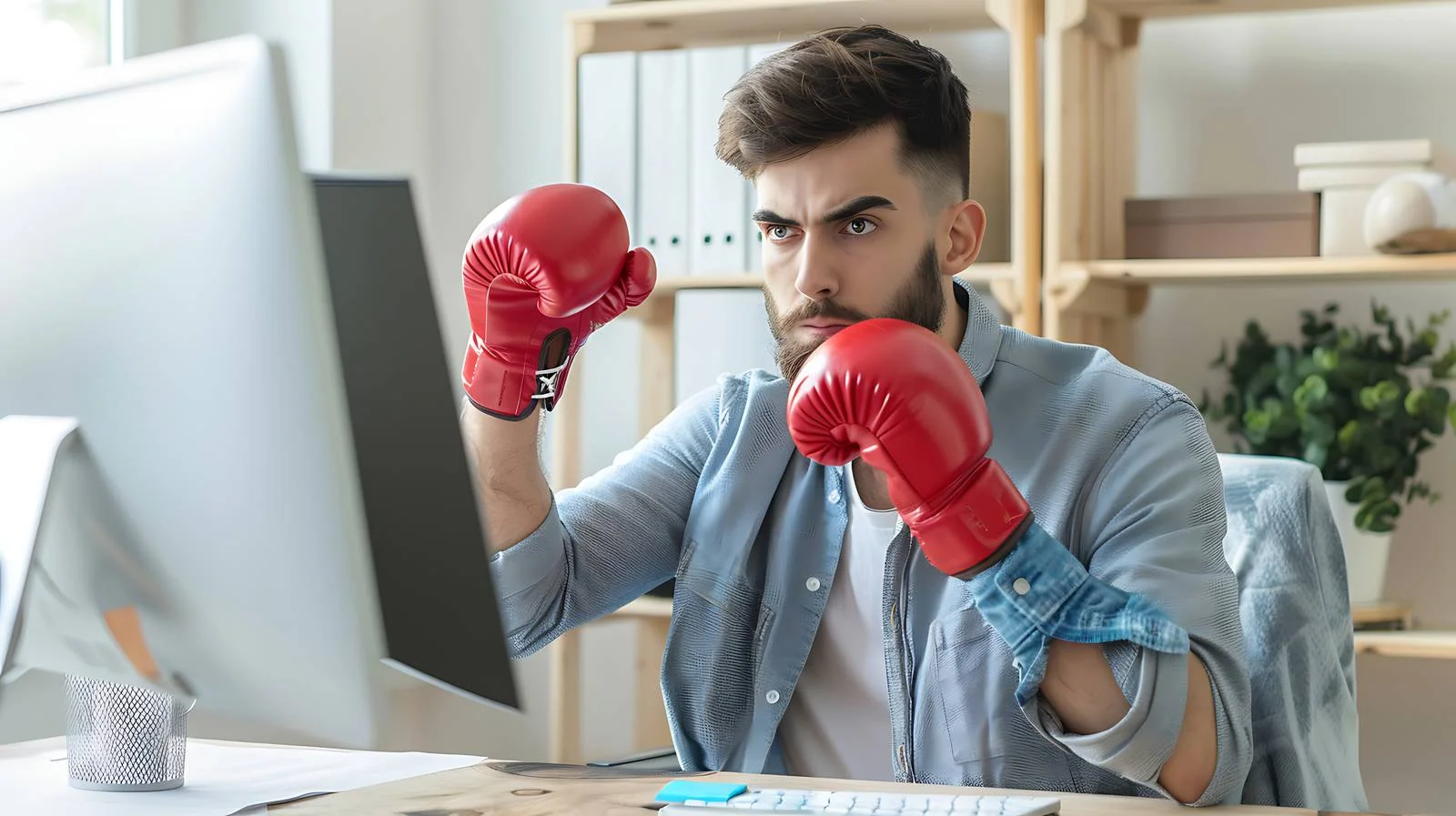 Portrait of Young Freelancer in Office — free download from Dotvec