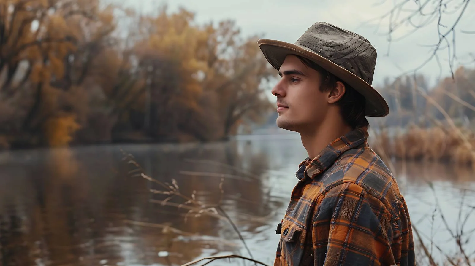 Stylish Young Man by Riverbank — free download from Dotvec