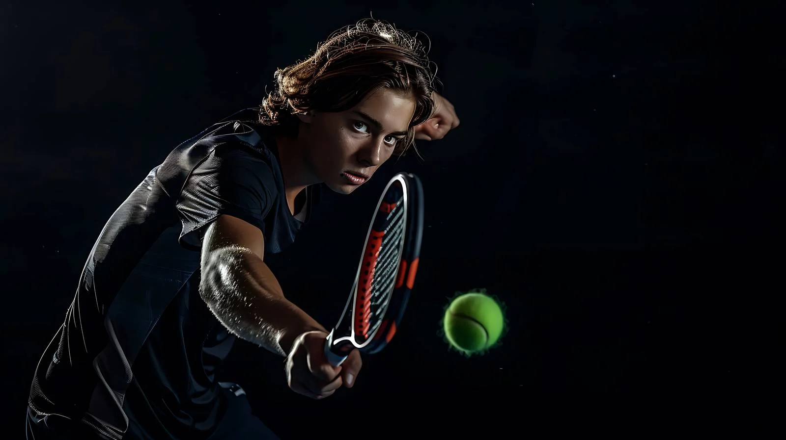 Dynamic Tennis Trainer Portraiture — free download from Dotvec