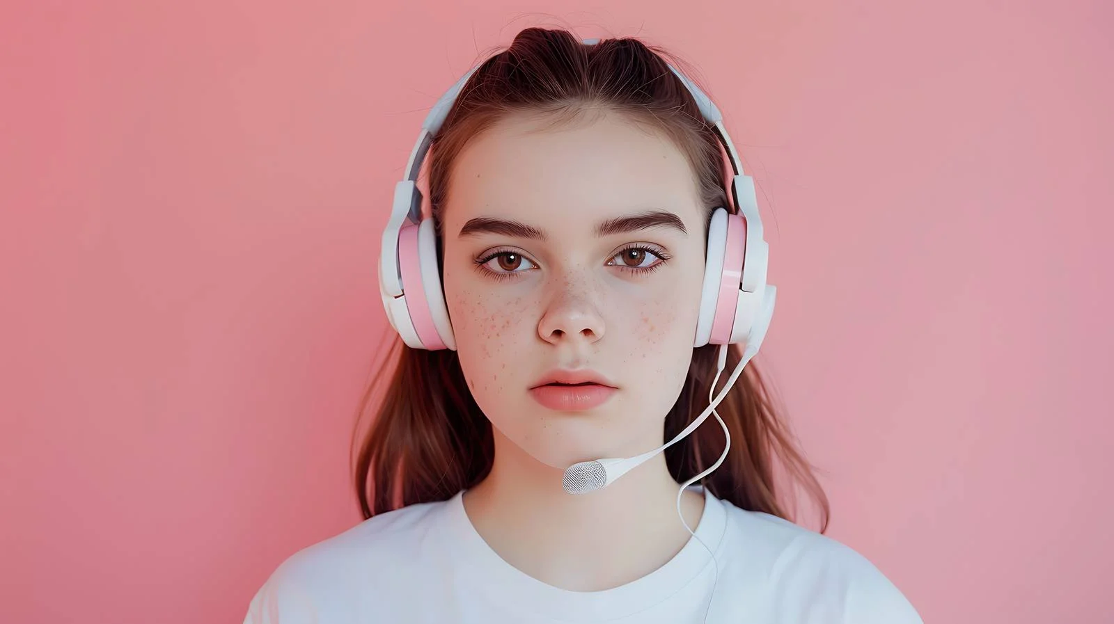 Young Woman Listening to Music Portrait — free download from Dotvec