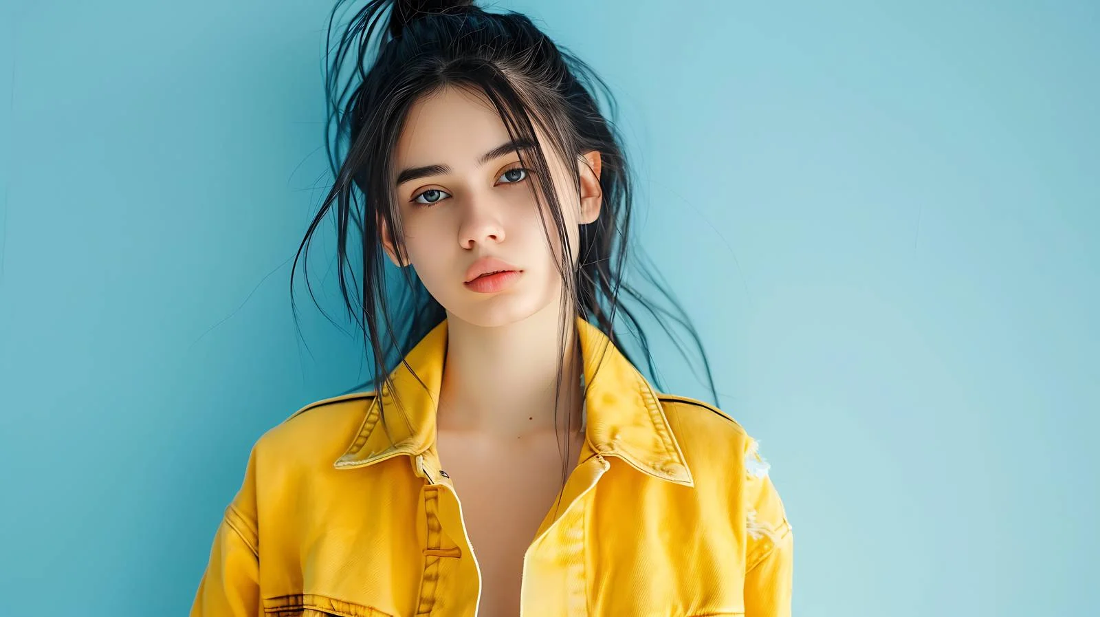 Young Woman in Yellow — free download from Dotvec